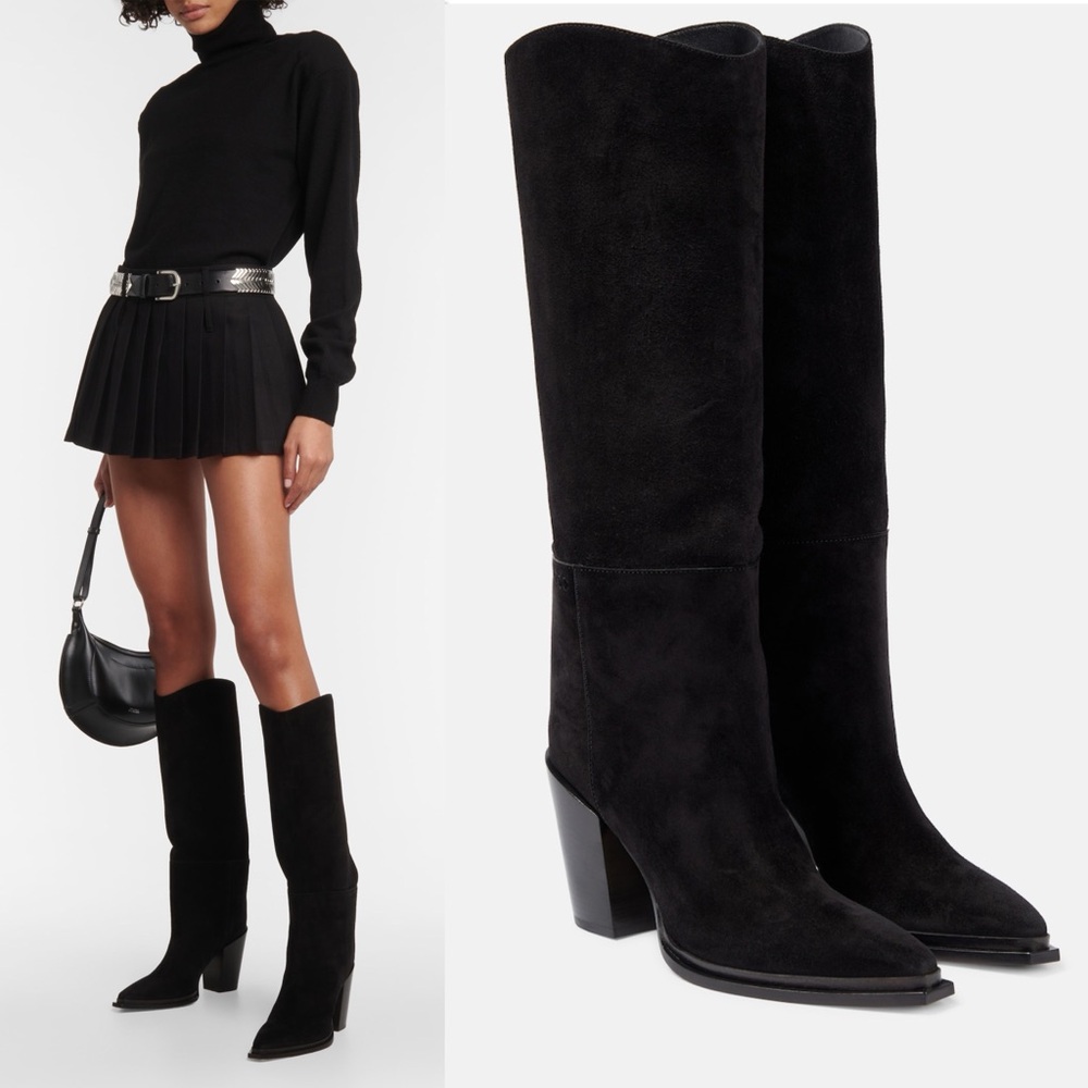 New JIMMY CHOO Cece 80 suede knee-high boots $1,595